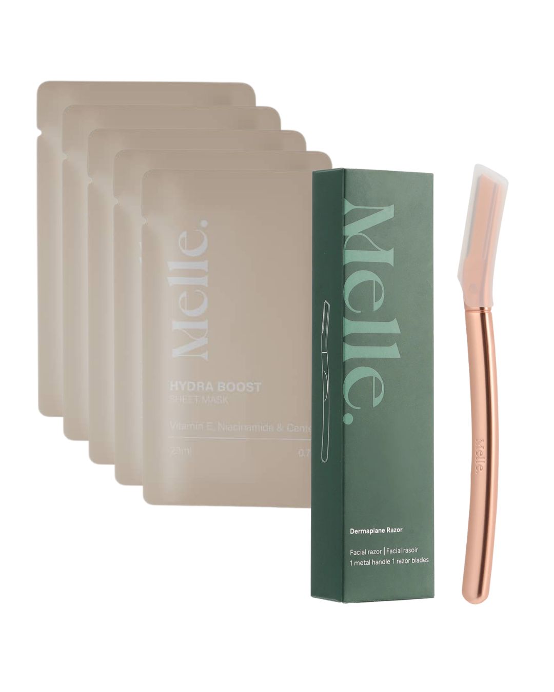 Ansiktsrakhyvel + Olja + Sheet Mask